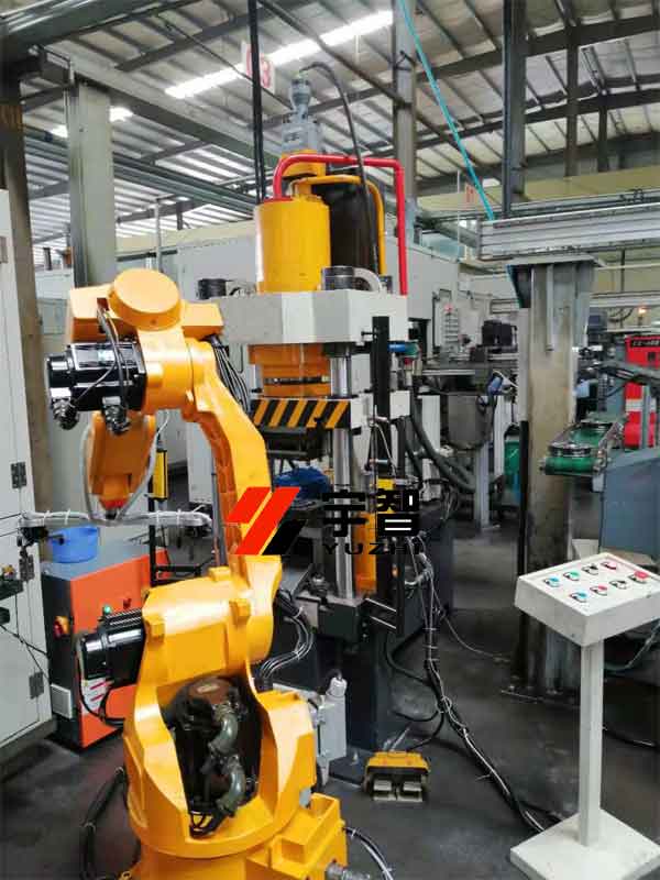 100噸四柱液壓機連接機械手