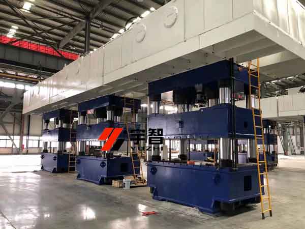 1200噸伺服液壓機客戶安裝現場圖